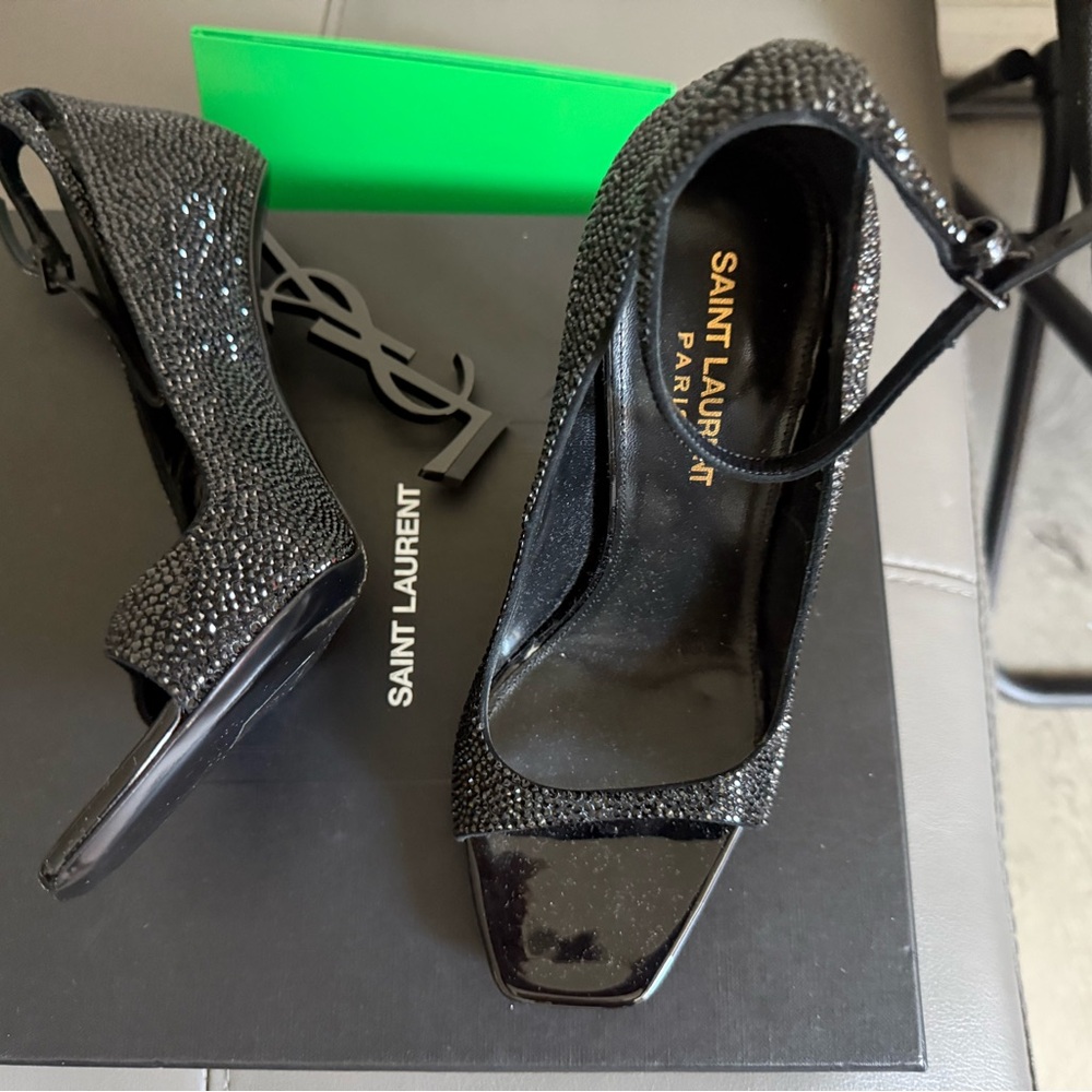 Yves Saint Laurent Black Heels - Picture 3 of 4